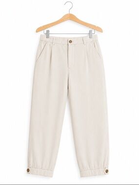 Daughters of the Liberation Linen Blend Balloon Crop Pants 8